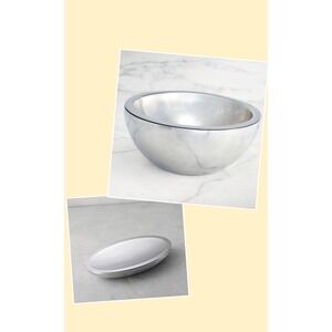 2 Frontgate Super Chill Insulated Stainless Steel Serving Bowls Double Walled